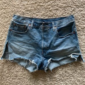 Levi’s cutoff blue Jean shorts
